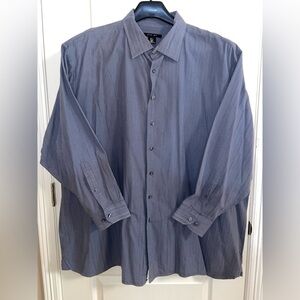 Men's Blue Casual Button Down Shirt